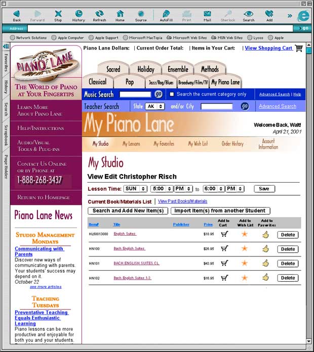 Piano Lane