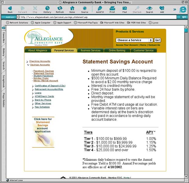 Allegiance Community Bank